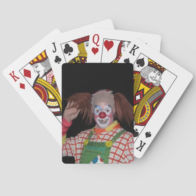 SMILJANDE CIRCUS KLAGADE klassiska uppspelningskor Casinokort (Baksidan)