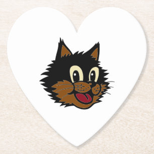 SMILJÖLKSPLACK OCH BROWN NAUGHTY CAT UNDERLÄGG PAPPER