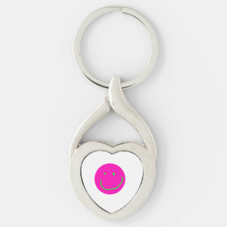 smilleeeeeeeeeeeeeeeeeee twisted heart silverfärgad nyckelring