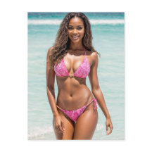 Smilning av African American Swimdräform Model