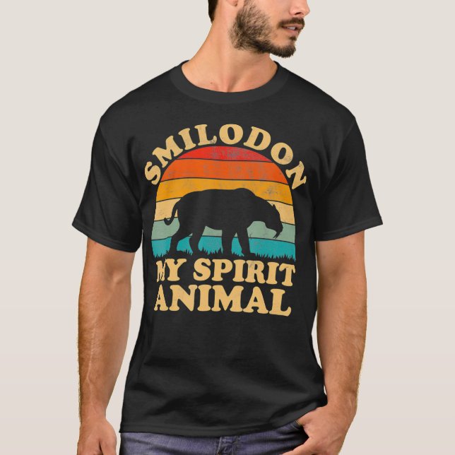 Smilodon är min andliga tutande tandtråd t shirt (Framsida)