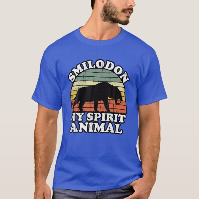 Smilodon är min själ, dvärgtandstygv t shirt (Framsida)
