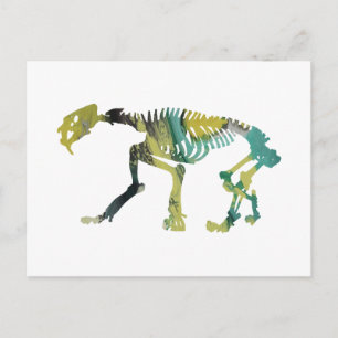 Smilodon skeleton vykort