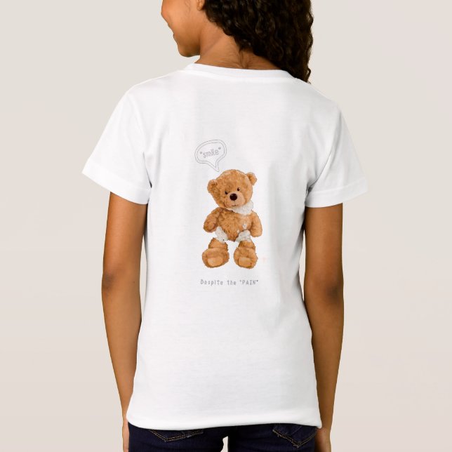 Smilslogan med brutet hjärta. t shirt (Baksida)