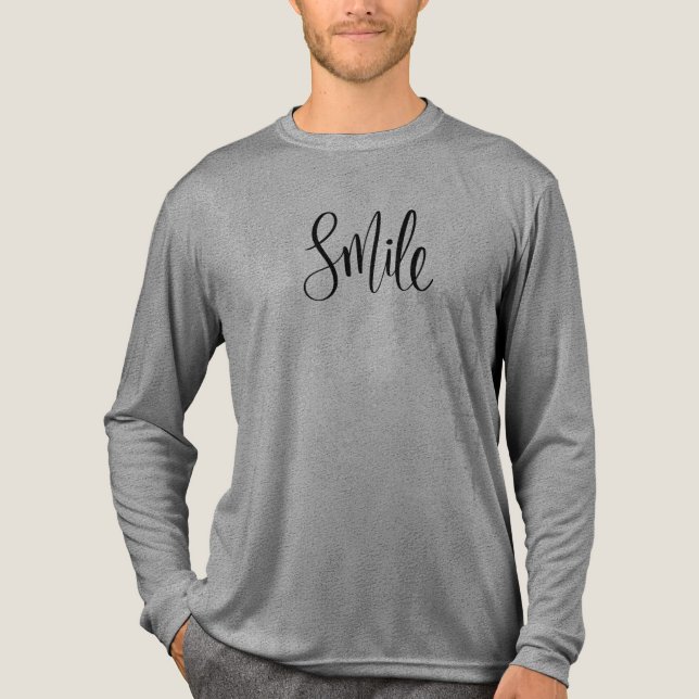 Smilt, inspirerande textdesign t shirt (Framsida)