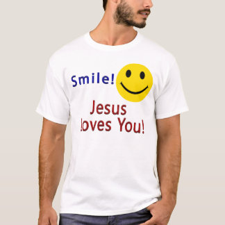 Smilt! Jesus Kärlek Du Christian T-shirt