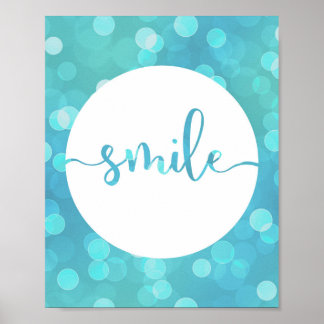 Smilt! Motiverande citatteckning Poster