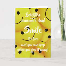 Smilt, uppmuntra till sinnesstämning kort