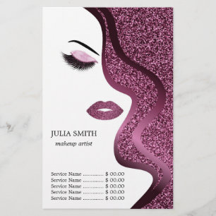 Smink med glittereffekt flygblad
