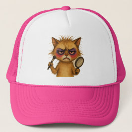 Smink Meowster – Rolig Cat Tjej T-Shirt Keps