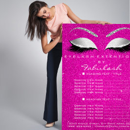 Smink Ögonfransar Skönhetssalong Glitter Flyer Hot