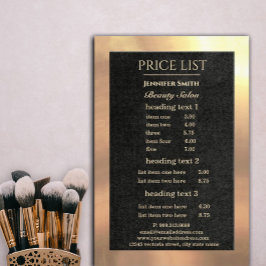 Sminkartist Black Gold flyer