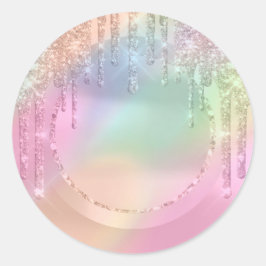 Sminkartist  Drips Rose Glitter Sweet 16th Runt Klistermärke