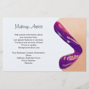 Sminkartist Flyer