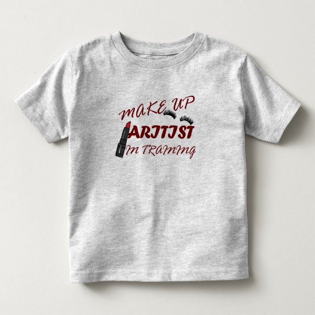 sminkartist i utbildning t shirt (Framsida)