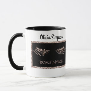 Sminkartist Ögon Fransar Glitter Dropar Gnist Beau Mugg