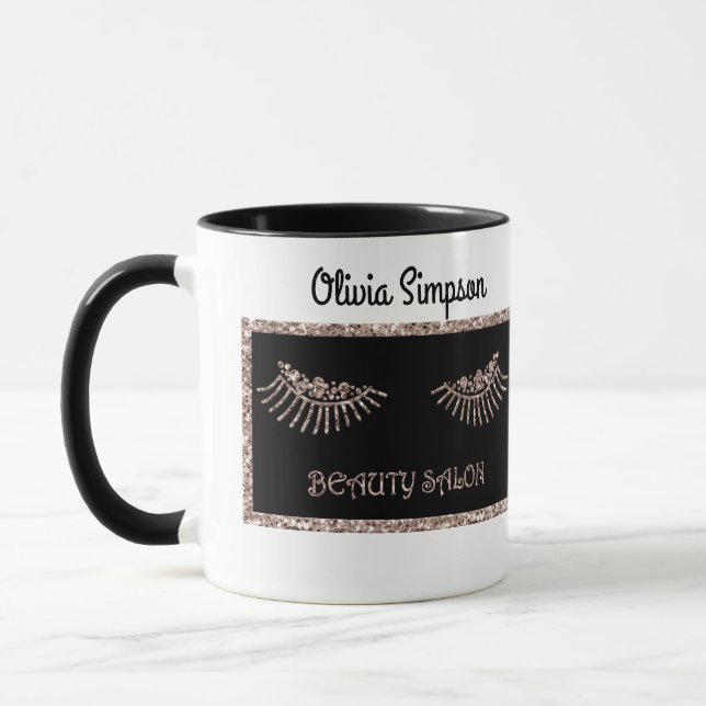 Sminkartist Ögon Fransar Glitter Dropar Gnist Beau Mugg (Vänster)
