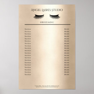 Sminkartist Ögonfransförlängning Prislista Poster