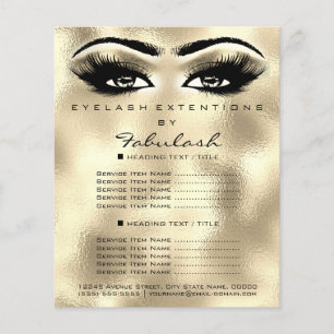 Sminkartist Skönhet Ögonfransar Glitter Flyer Ögon