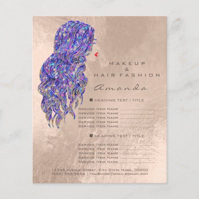 Sminkartist Skönhetssalong Lash Flyer Siren Pärl (Framsidan)