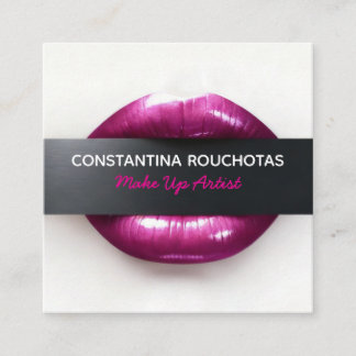 Sminkartist Visitenkort Fyrkantigt Visitkort
