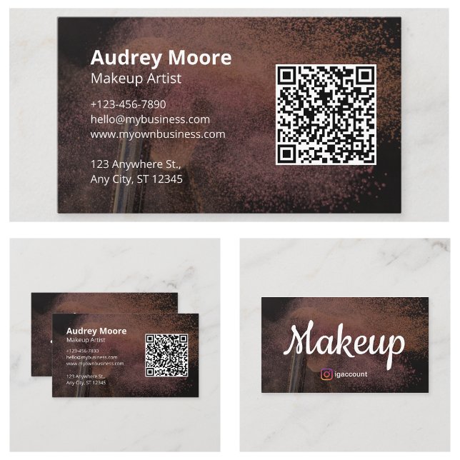 Sminkartist Visitkort (Makeup Artist Business Card
)