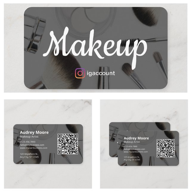 Sminkartistmallar Visitkort (Makeup Artist Templates Business Card
)