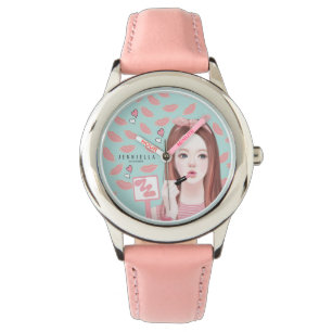 SminkJennie läder fäster klockan Armbandsur