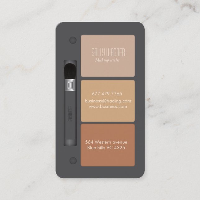 Sminkkonstnär Visitkort (Framsida)