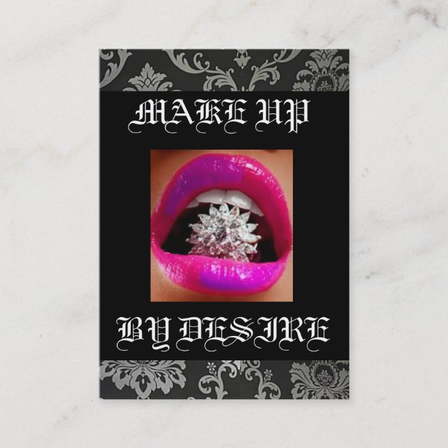 Sminkkonstnärvisitkort Visitkort (Framsida)
