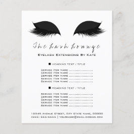 Sminkör Skönhetssalong Flyer Svart Vitt