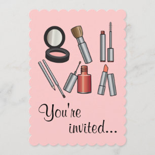 Sminkparty Inbjudningar