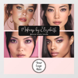 Sminkstudio Blush Rosa Skript 4 Foto Din Logotyp