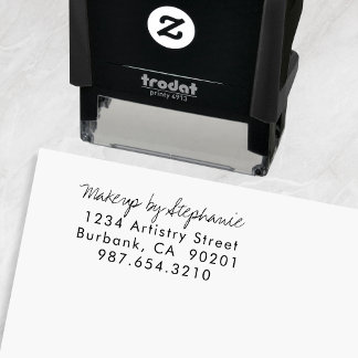 Sminkstudio Namn Returadress Telefon Självfärgande Stämpel