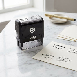 Sminkstudio Namn Returadress Telefon Självfärgande Stämpel