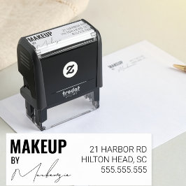 Sminkstudio Returadress Telefon Själv Självfärgande Stämpel