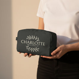 Sminkväska med eget namn för bröllopsduschpresent