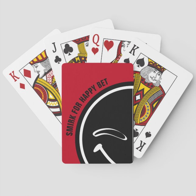 Smirk för Lycklig Bet Casinokort (Baksidan)