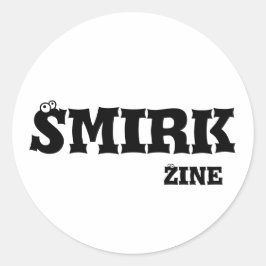 Smirk Zine 3-tums dekal Runt Klistermärke