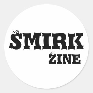 Smirk Zine small dekalk Runt Klistermärke
