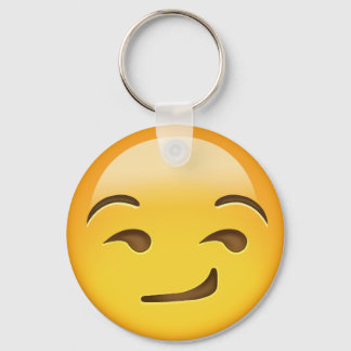 Smirking Ansikte Emoji Nyckelring