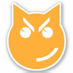 Smirking Emoji Cat Klistermärken