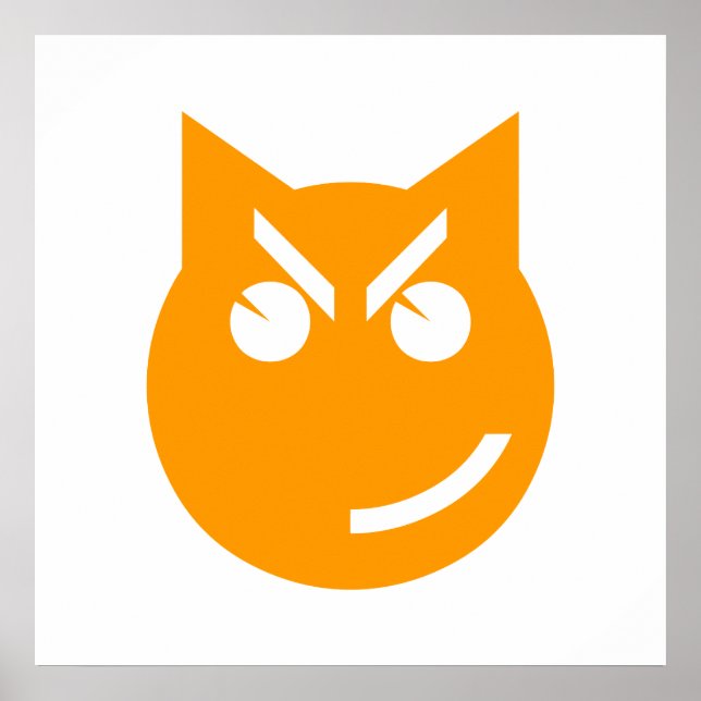 Smirking Emoji Cat Poster (Framsidan)