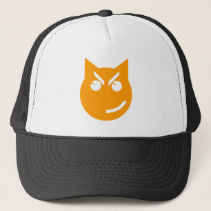 Smirking Emoji Cat Truckerkeps