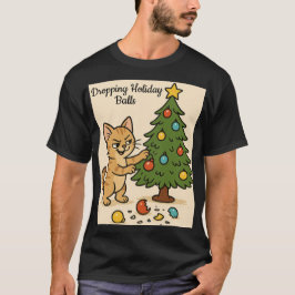 Smirking Kitten Christmas Chaos2 T Shirt