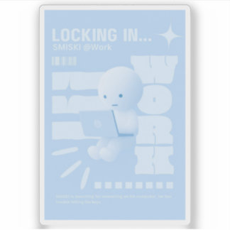 Smiski Affisch Klistermärke Klistermärken