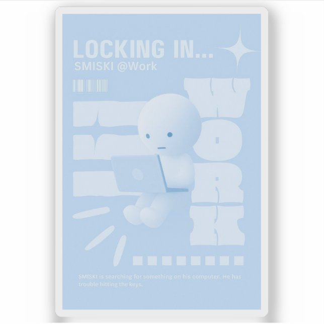 Smiski Affisch Klistermärke Klistermärken (Framsida)