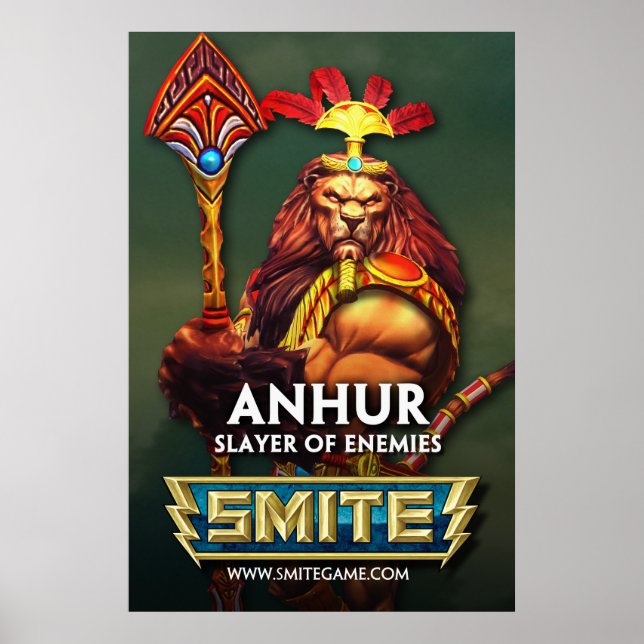 SMITE: Anhur, fiender Poster (Framsidan)