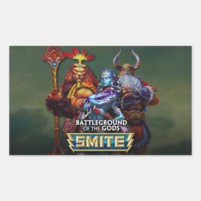 SMITE: Gods Rektangulärt Klistermärke (Framsida)