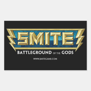 SMITE Logotyp Battleground of the Gods Rektangulärt Klistermärke